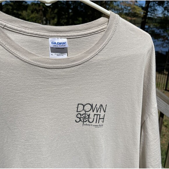 Down South Moonshine Get Your Shine On T-Shirt Light Beige Size XL - Picture 2 of 10